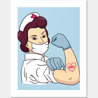 Rosie the Riveter Nurse Posters and Art